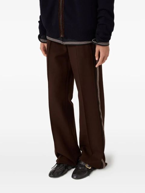 Miu Miu buckle-strap leather sneakers - Black