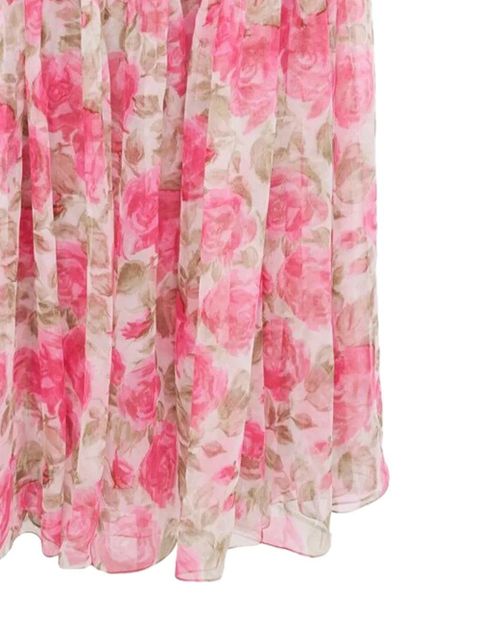 Chloé floral-print ruffled maxi dress - Pink - zdjęcie produktu nr 2