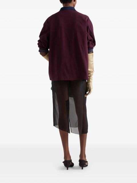 Prada piqué blouson jacket - Red