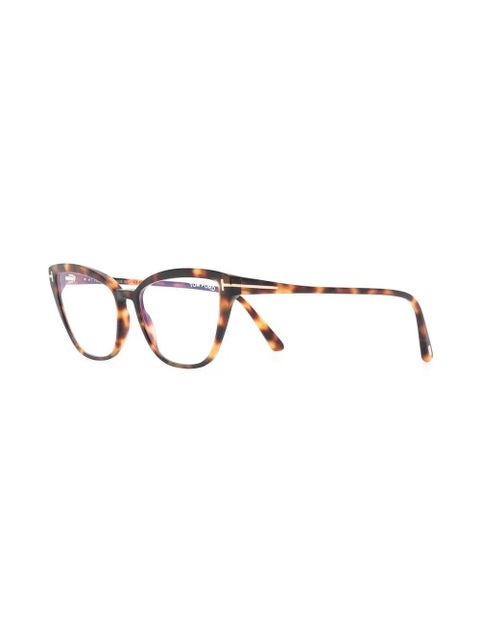 TOM FORD Eyewear cat-eye frame glasses - Brown - zdjęcie produktu nr 2