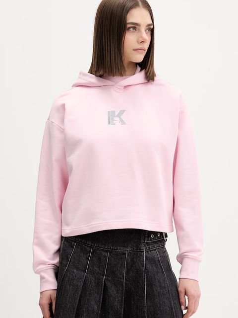 Karl Lagerfeld Jeans bluza z kapturem damska bawełniana - zdjęcie produktu nr 2