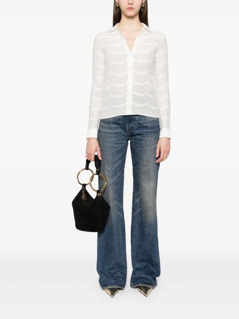 TOM FORD open-knit shirt - White - zdjęcie produktu nr 2