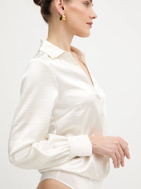 Guess body LEAH damska kolor beżowy gładka W5BH68 W2612