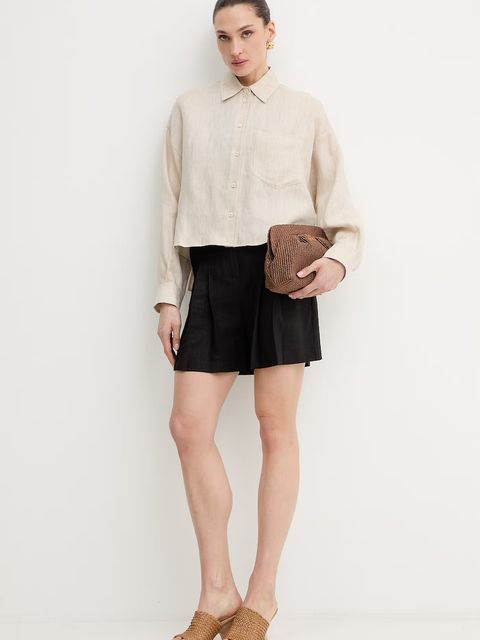 Twinset szorty z dodatkiem lnu - zdjęcie produktu nr 1