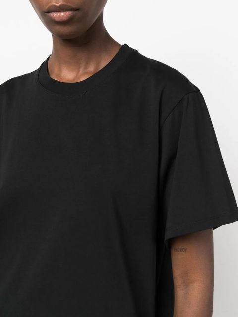 LouLou de Saison crew-neck straight-hem T-shirt - Black