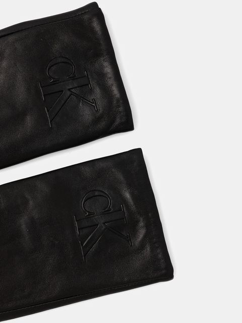 Calvin Klein rękawiczki skórzane damskie kolor czarny LV04F9013G - zdjęcie produktu nr 2