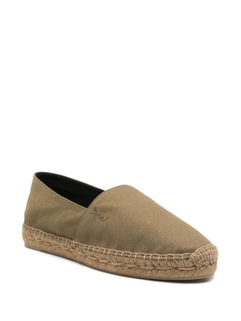 Saint Laurent cotton espadrilles - Green