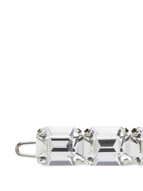 Maison Michel crystal-embellishment hair clip - Silver - zdjęcie produktu nr 2