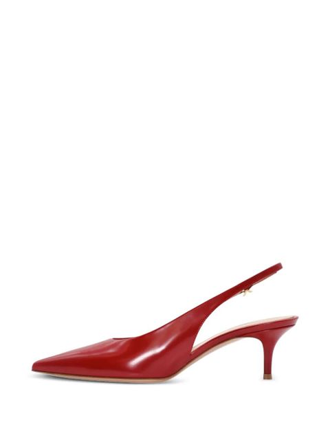 Gianvito Rossi leather slingback pumps - Red