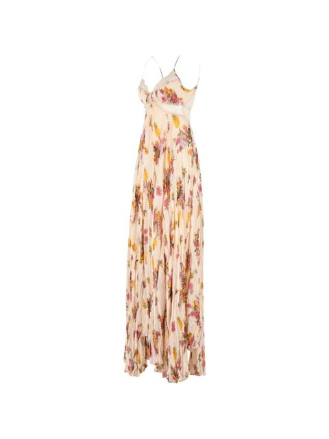 Blumarine sleveless floral dress - Neutrals