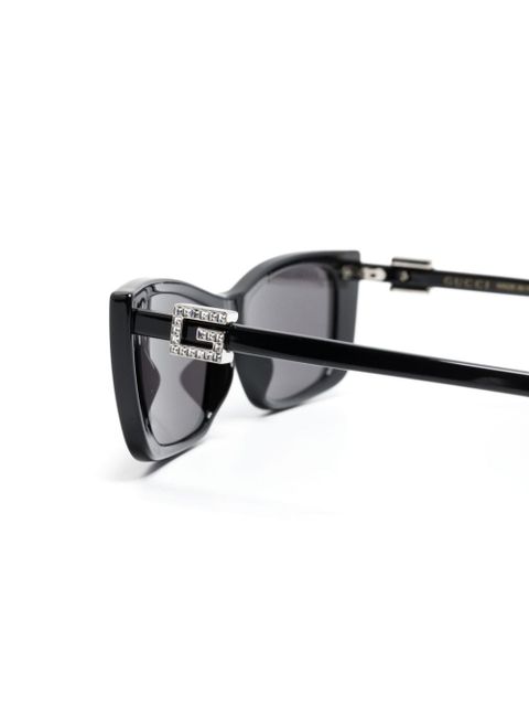 Gucci Eyewear G-motif cat-eye sunglasses - Black - zdjęcie produktu nr 2