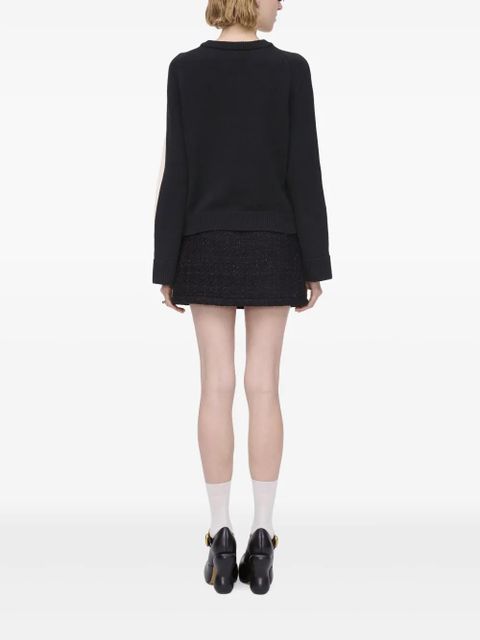 Marc Jacobs Trompe L'Oleil jumper - White