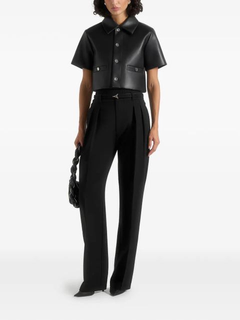 Manière De Voir Dory buttoned short-sleeve shirt - Black - zdjęcie produktu nr 2