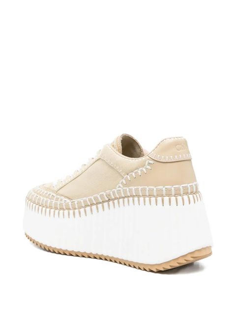 Chloé Nama wedge sneakers - Neutrals
