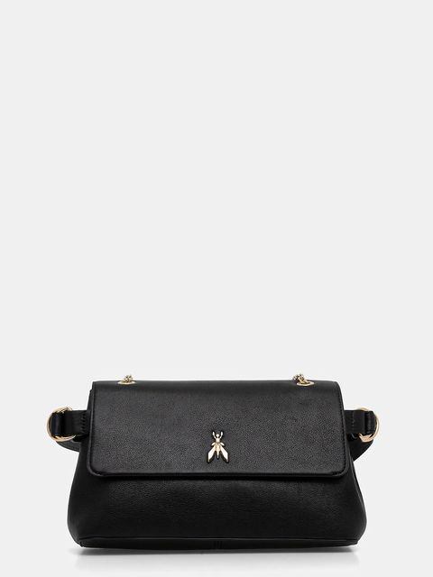 Patrizia Pepe torebka skórzana kolor czarny 8B0306 L162 - zdjęcie produktu nr 1