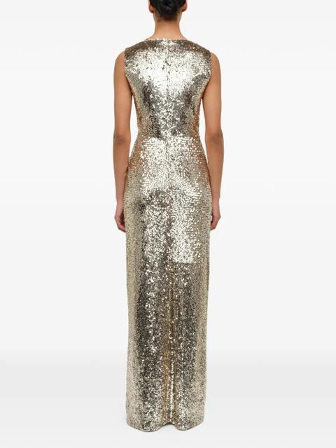 Simkhai Felicity sequin maxi dress - Gold