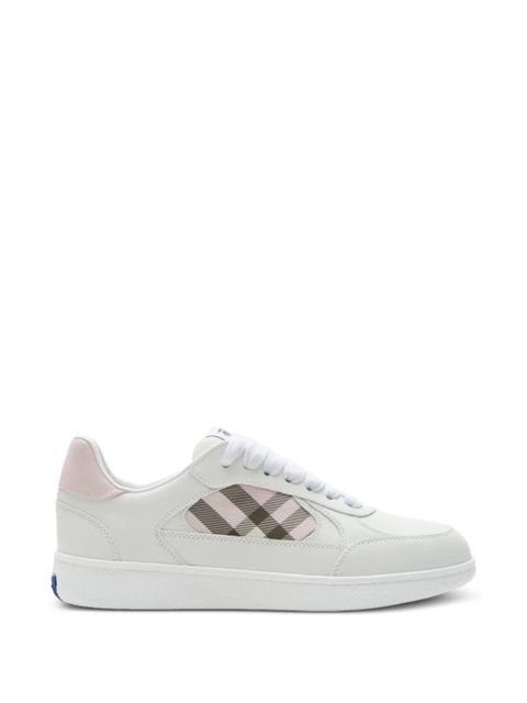 Burberry leather and Check Terrace sneakers​ - White - zdjęcie produktu nr 1