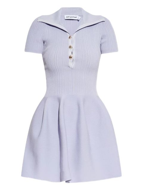 Self-Portrait short-sleeved dress - Purple - zdjęcie produktu nr 1