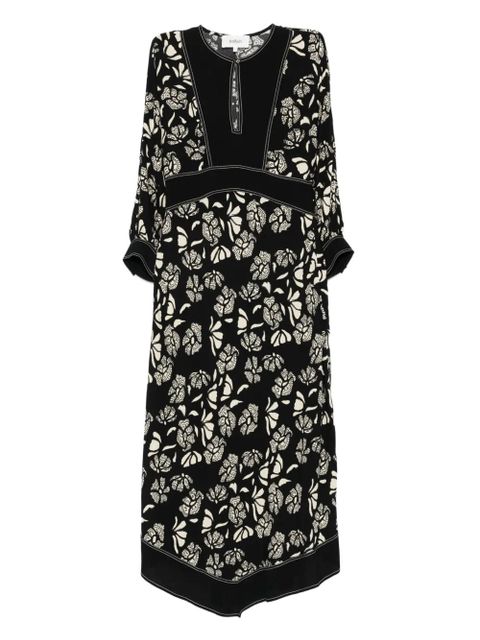 Ba&Sh floral-print midi dress - Black - zdjęcie produktu nr 1