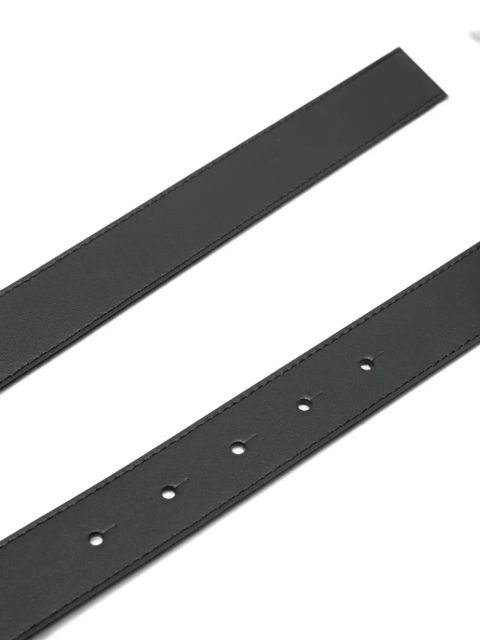 Jacquemus Calisson oval-buckle belt - Black - zdjęcie produktu nr 2