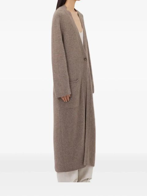 LouLou de Saison patch-pocket button cardigan coat - Neutrals
