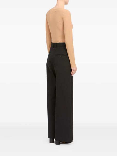 MM6 Maison Margiela tie detail tailored trousers - Black - zdjęcie produktu nr 2