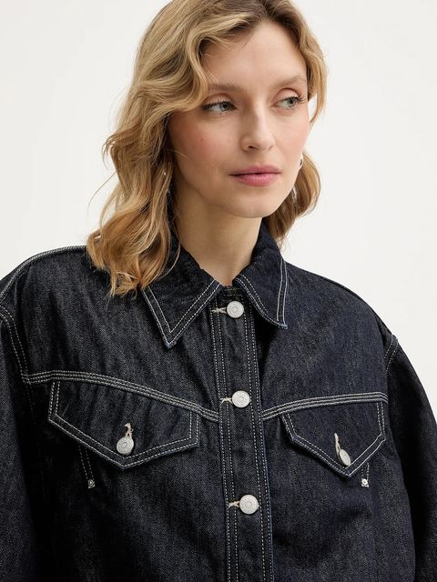 BOSS Orange kurtka jeansowa C BOMBER TRUCKER 1.0