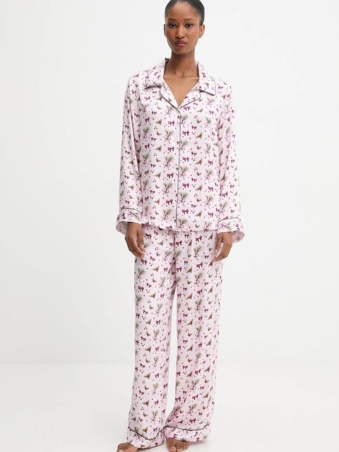 Answear.LAB piżama damska kolor różowy