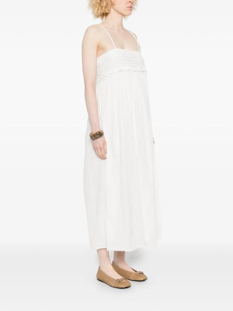 Posse Danielle lace-trim maxi dress - Neutrals