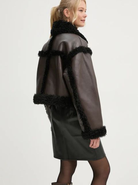 Stand Studio kurtka Kristy Jacket damska kolor brązowy przejściowa 61090-9010