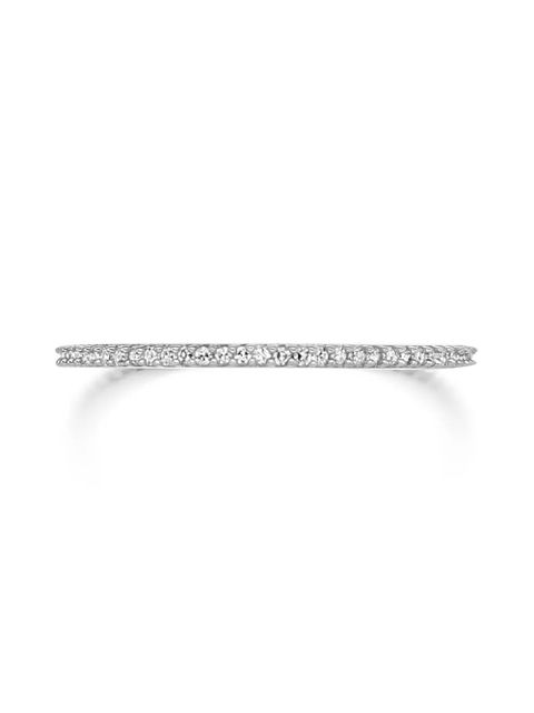 Monica Vinader Skinny Eternity Diamond ring - Silver - zdjęcie produktu nr 2