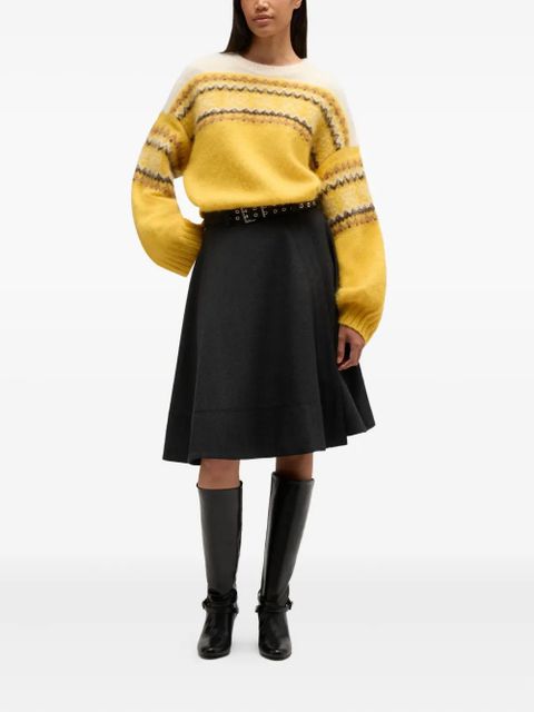 GANNI patterned sweater - Yellow