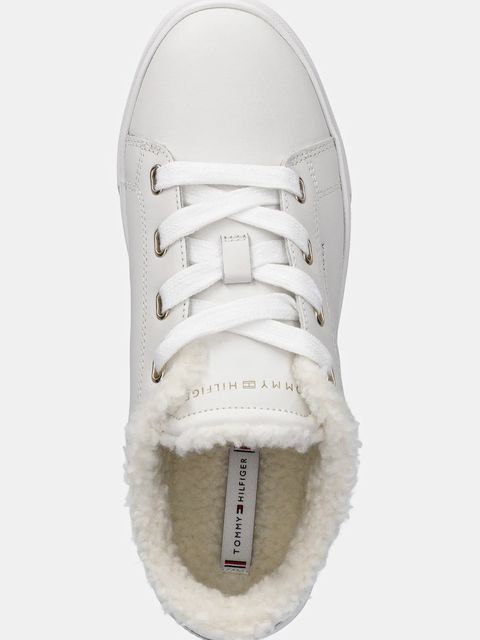 Tommy Hilfiger sneakersy skórzane CASUAL CUPSOLE SNEAKER WL damskie kolor biały FW0FW08824