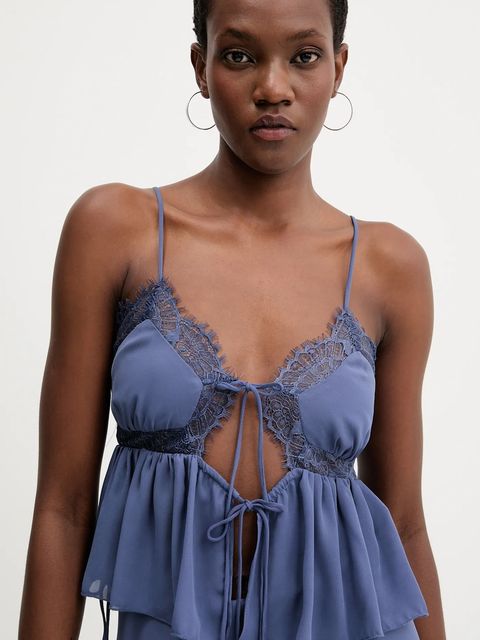 Bardot bluzka damska kolor niebieski gładka 60016TB - zdjęcie produktu nr 2