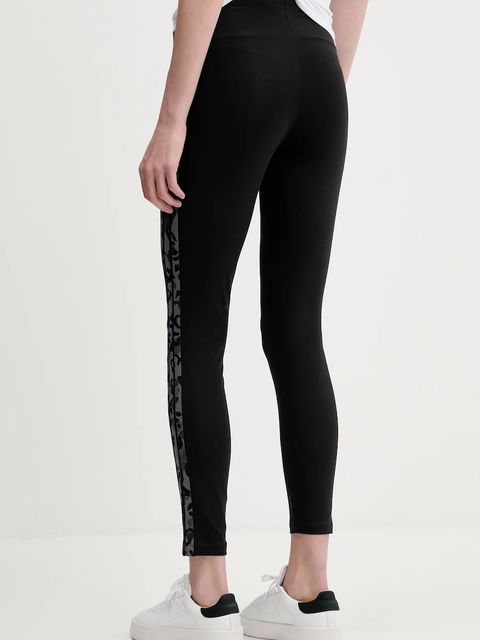 adidas legginsy 3-Stripes damskie kolor czarny z aplikacją KB6009