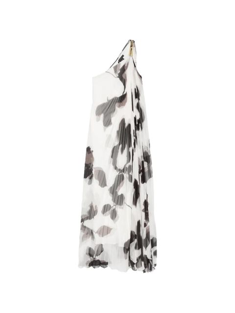 Max Mara floral-print pleated maxi dress - White - zdjęcie produktu nr 1