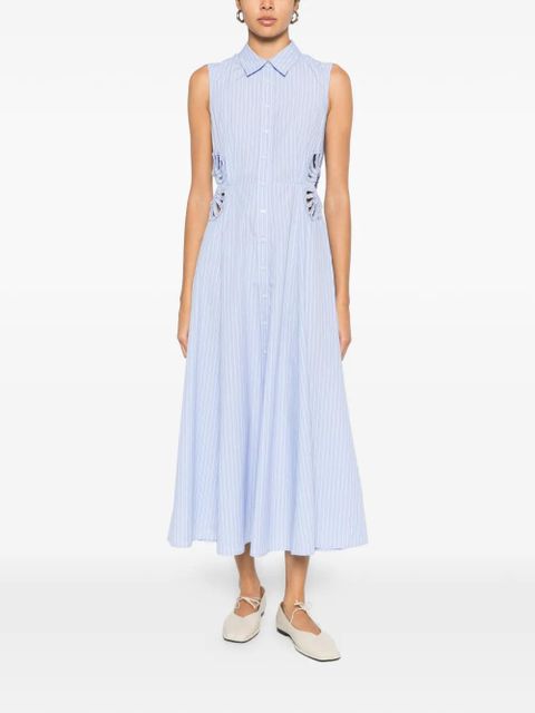 SANDRO cut-out striped dress - Blue - zdjęcie produktu nr 2