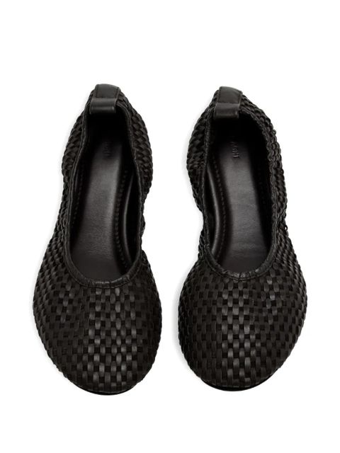 St. Agni Lattice woven ballet flats - Black