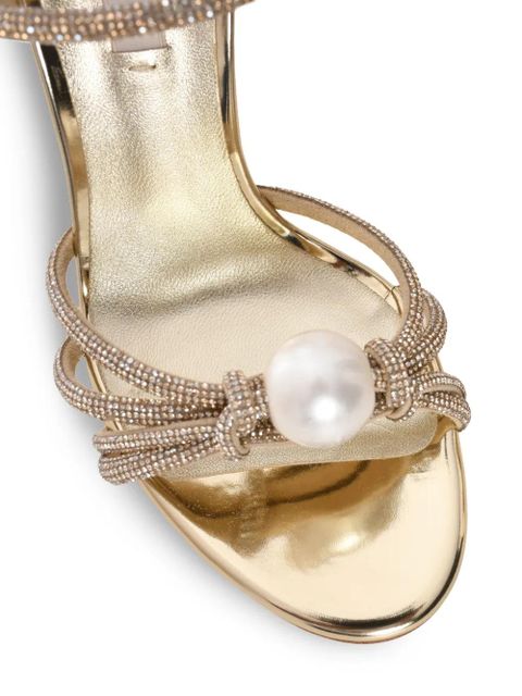 Casadei 100mm Julia Labuan sandals - Gold