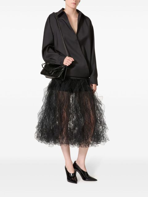 Valentino Garavani Techno Light wool shirt - Black