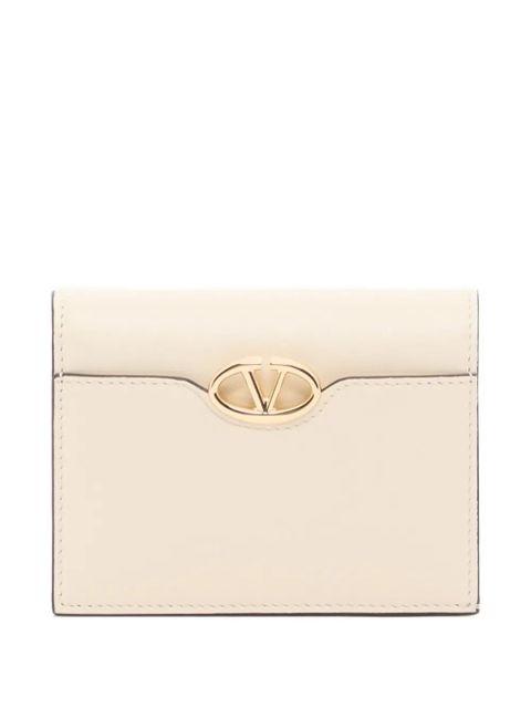 Valentino Garavani VLogo the Bold edition small calfskin wallet - Neutrals - zdjęcie produktu nr 1