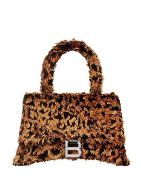 Balenciaga Hourglass leopard tote bag - Brown - zdjęcie produktu nr 1