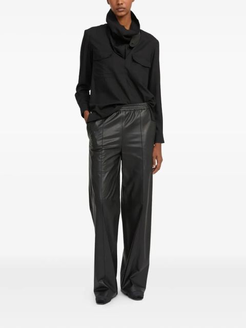 Yves Salomon high-neck blouse - Black - zdjęcie produktu nr 2