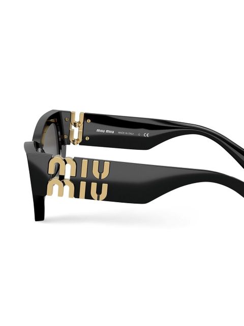Miu Miu Eyewear rectangle frame sunglasses - Black - zdjęcie produktu nr 2