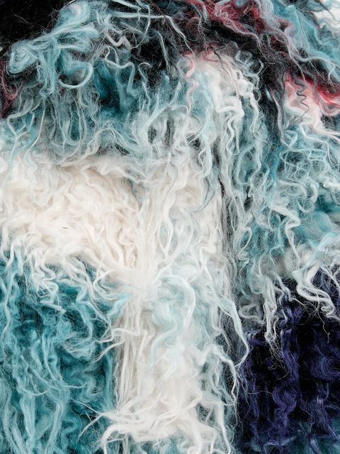 Desigual płaszcz CLOUD LACROIX kolor turkusowy 25WWEW02