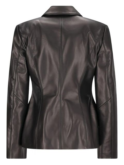 Magda Butrym stitch waist leather blazer - Black - zdjęcie produktu nr 2