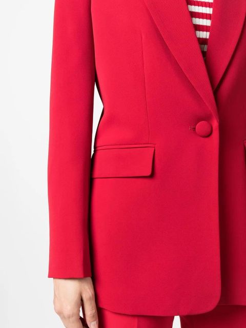 TWINSET fitted single-breasted button blazer - Red