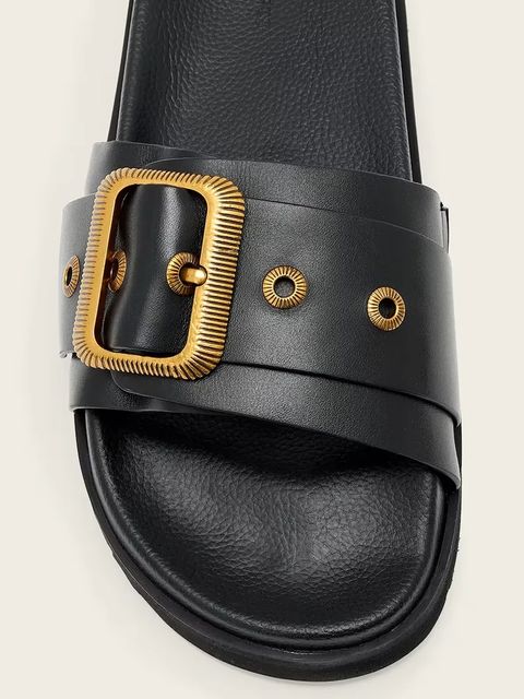 AllSaints klapki skórzane Ellie Western Sandals