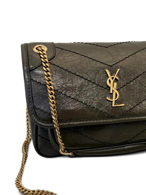 Saint Laurent mini Niki leather shoulder bag - Green - zdjęcie produktu nr 2