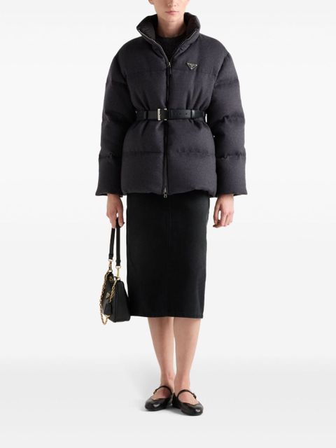 Prada Flannel down jacket - Grey - zdjęcie produktu nr 2